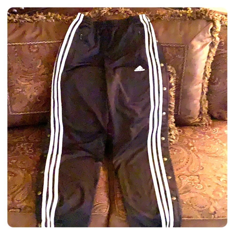 Adidas medium men’s tear away snap sides pants